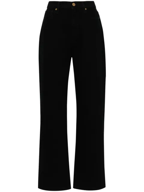 TOVE Sade high-rise straight-leg jeans Black TVM004BLK