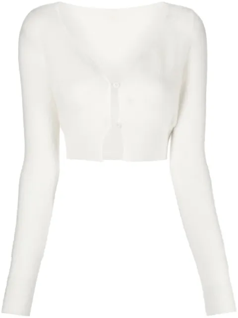 Jacquemus Le Cardigan Alzou cropped jacket Neutrals 241KN2032356110
