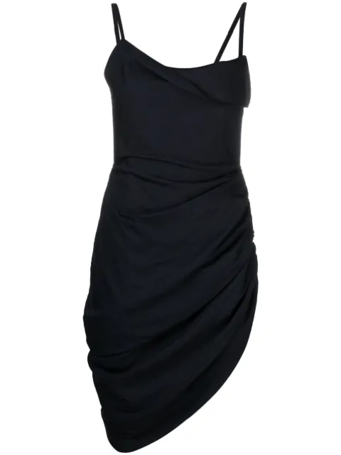Jacquemus La Robe Saudade draped minidress Blue 213DR1061020
