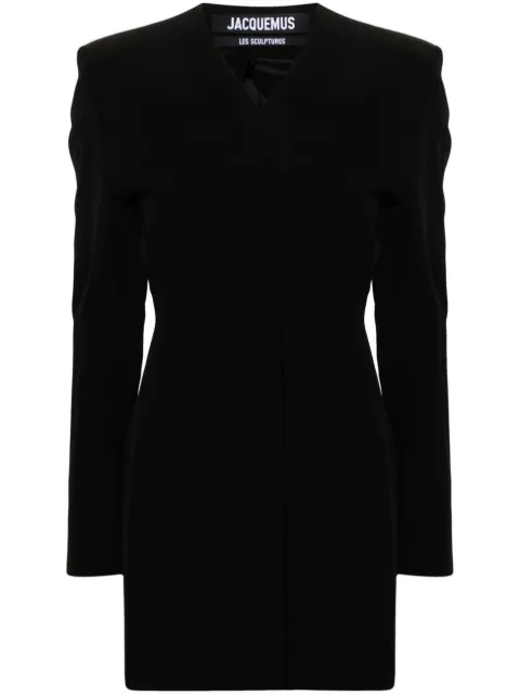Jacquemus La Robe Cubo blazer minidress Black 241DR0981544990