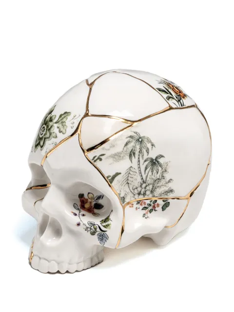 Seletti x Marcantonio Raimondi Malerba Kintsugi porcelain skull White 09943