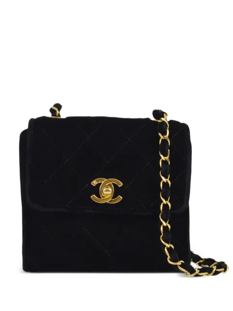 CHANEL Pre-Owned 1992 Straight Flap shoulder bag Black 2959411