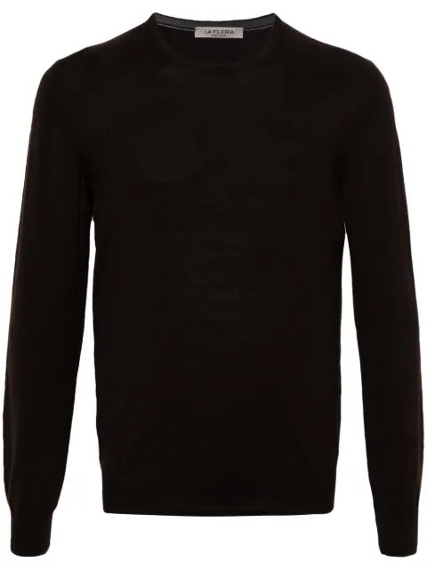 Fileria crew-neck virgin wool jumper Brown 5516714290