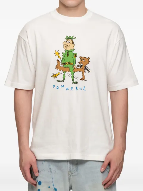 DOMREBEL Booboo graphic T-shirt White BOOBOOTSHIRT