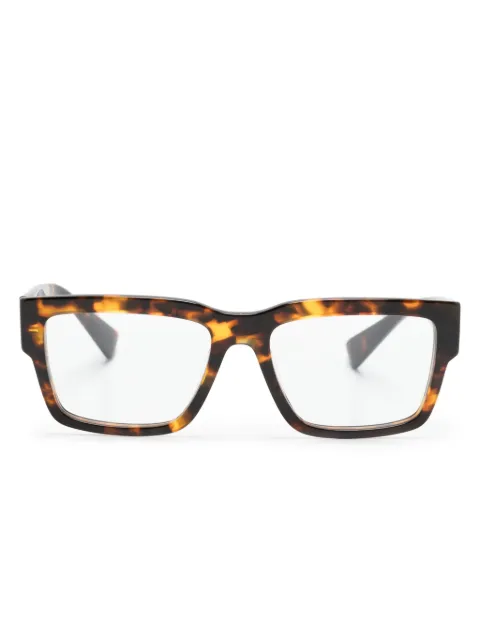 Miu Miu Eyewear tortoiseshell-effect rectangle-frame glasses Brown MU02XV