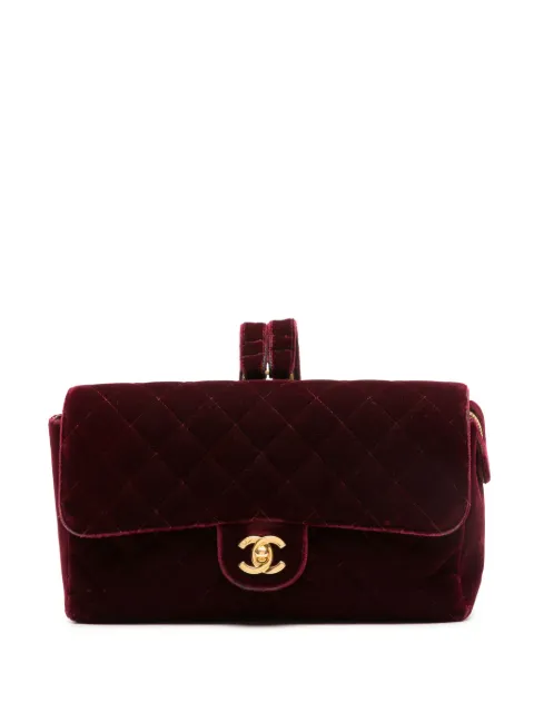 CHANEL Pre-Owned 1994-1996 Classic Flap velvet shoulder bag Purple CHANELZAINOBORDEAUX