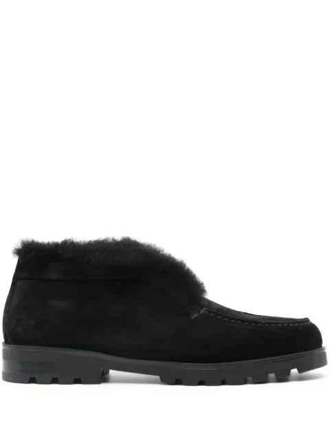 Santoni Desert suede loafers Black WUDR58457SMRAPFR