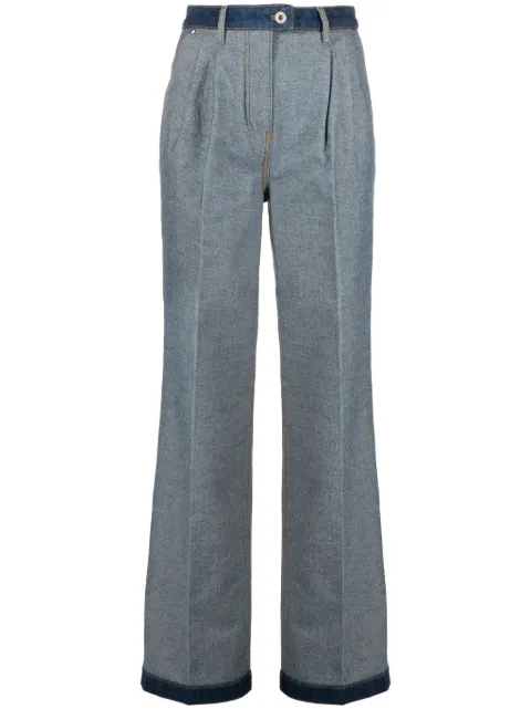 Sonia Rykiel high-rise upside-down straight-leg jeans Blue P018CO03