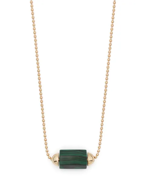 LUIS MORAIS 14kt yellow gold malachite necklace Gold LMNCOA14KSTIL02