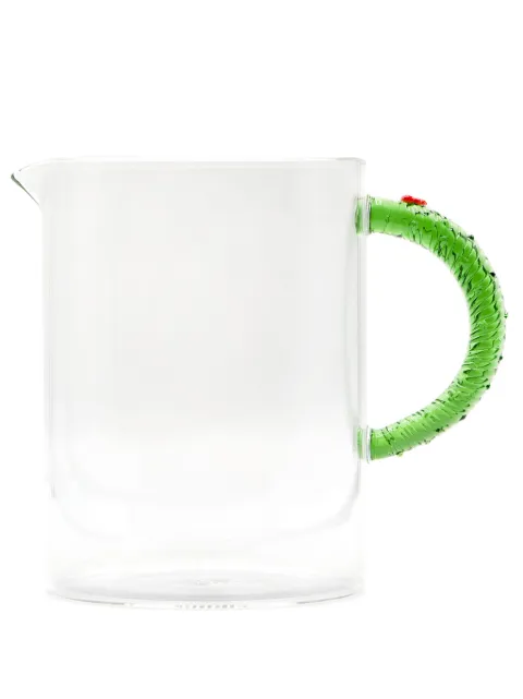 CU I SEEYOU Christmas garland-handle glass pitcher White BRMGH