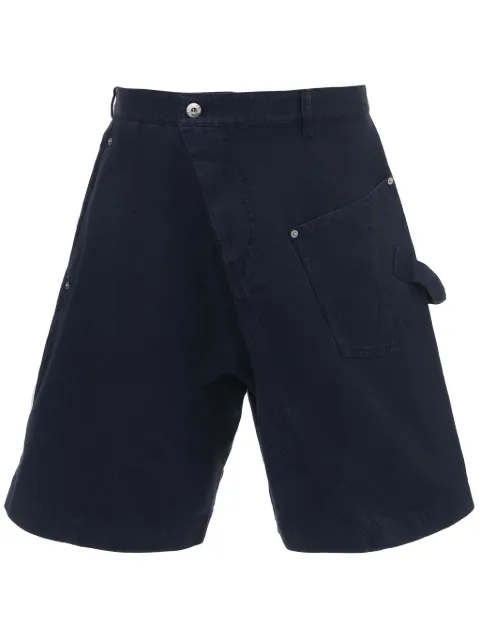 JW Anderson Twisted cotton bermuda shorts Blue SR0096PG1476888
