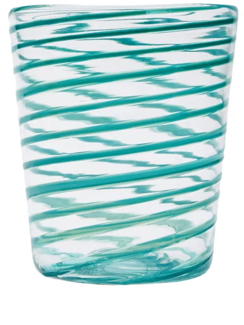 Cabana Giravolta Murano water glass Green GLWAT12GIR1T9901