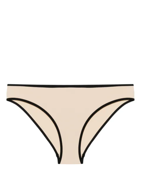 TOTEME striped-edge bikini bottoms Neutrals 241WSW1040FB0097056