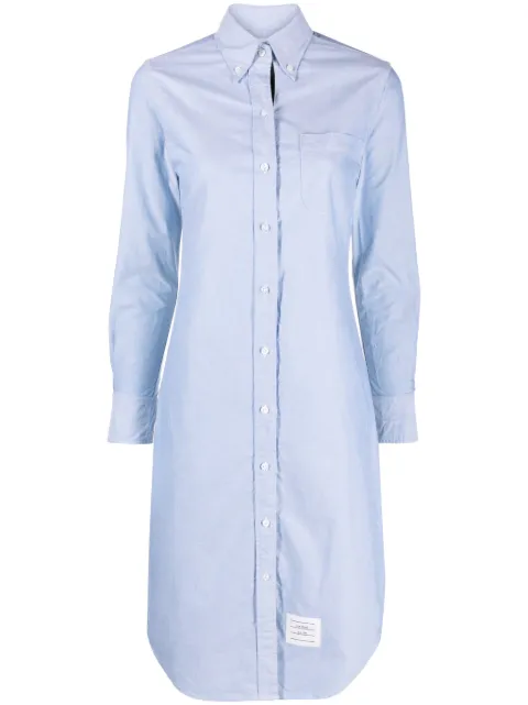 Thom Browne Oxford-cotton shirtdress Blue FDS001EF0313