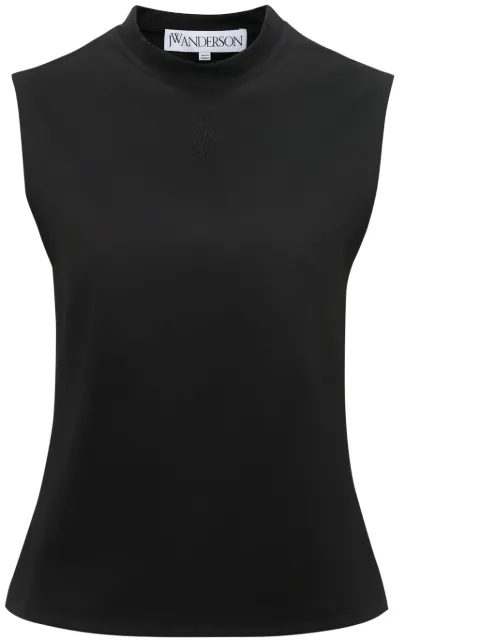 JW Anderson logo-embroidered tank top Black JO0216PG0999999