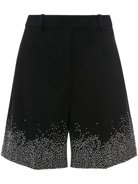 JW Anderson crystal-embellished tailored shorts Black SR0095PG1321999