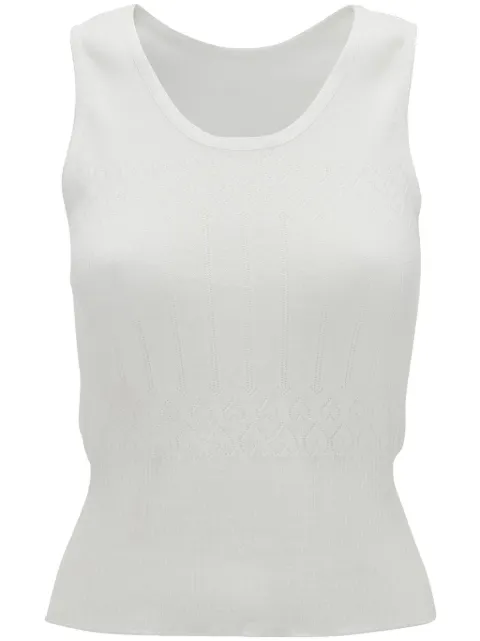 JW Anderson pointelle-knit tank top White KW1133YN0324001