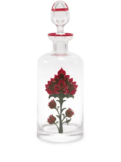 Cabana Murano glass watter bottle White TTCRF14GAR1T9901
