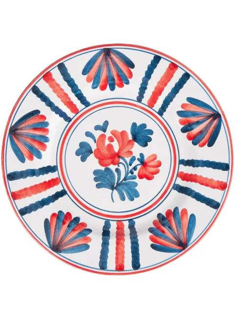 Cabana Blossom ceramic dinner plate White DWDPL10BLO3D1201