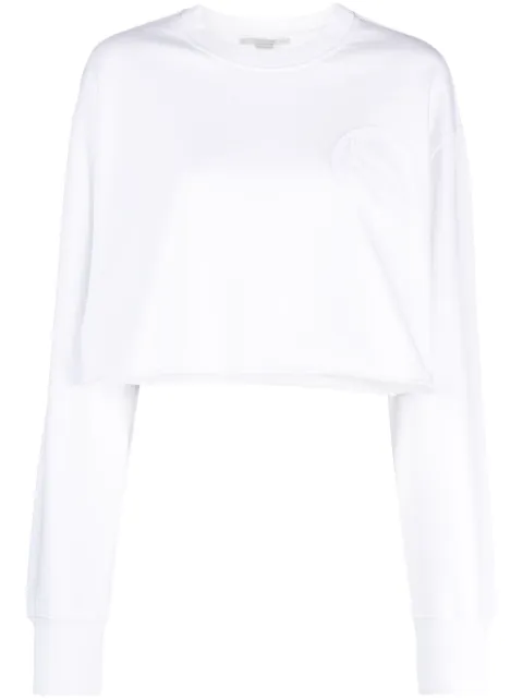 Stella McCartney S-Wave cropped sweatshirt White 6J02723SPY55