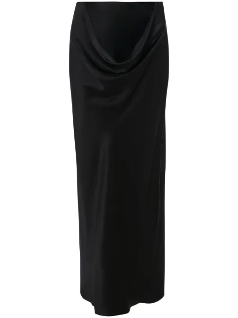 JW Anderson draped silk maxi skirt Black SK0166PG1554999