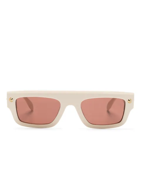 Alexander McQueen Eyewear rectangle-frame sunglasses Neutrals AM0427S