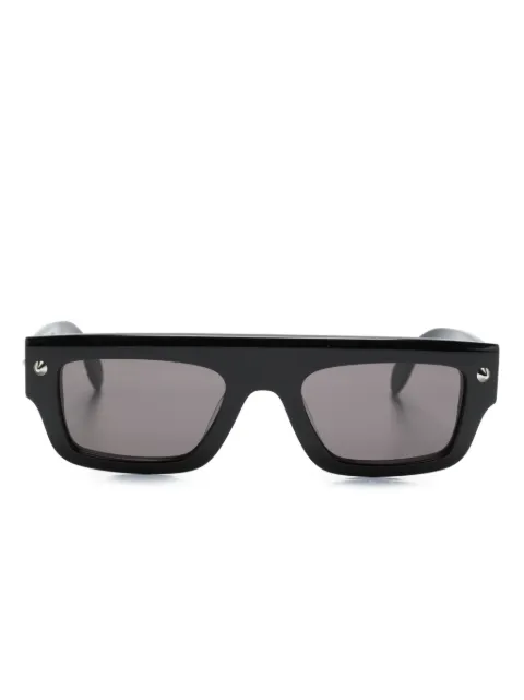 Alexander McQueen Eyewear rectangle-frame sunglasses Black AM0427S