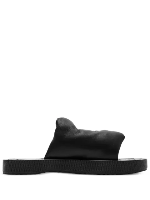 Burberry EKD Slab leather slides Black 8083774