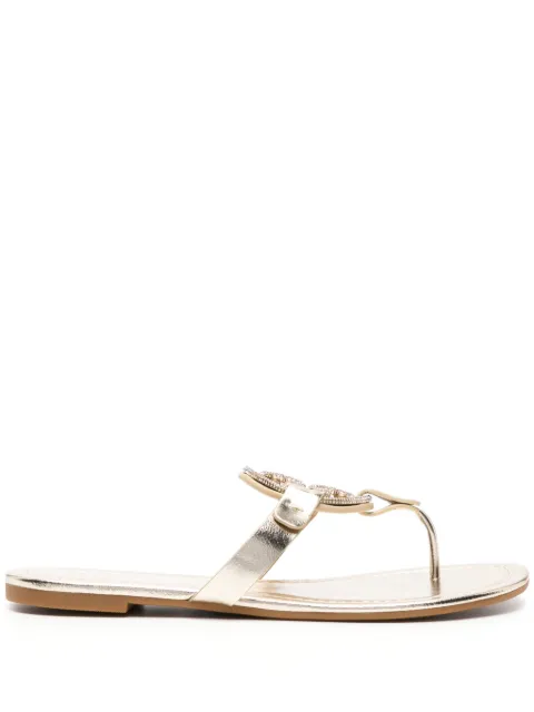 Tory Burch Miller Pavé rhinestone-embellished sandals Gold 153708