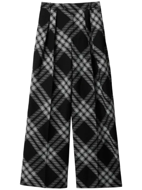 Burberry Vintage Check wool trousers Black 8081401