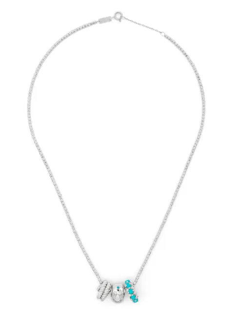 Adina Reyter sterling silver Space Cowboy Big Bead diamond necklace Silver N1897SPCSLV
