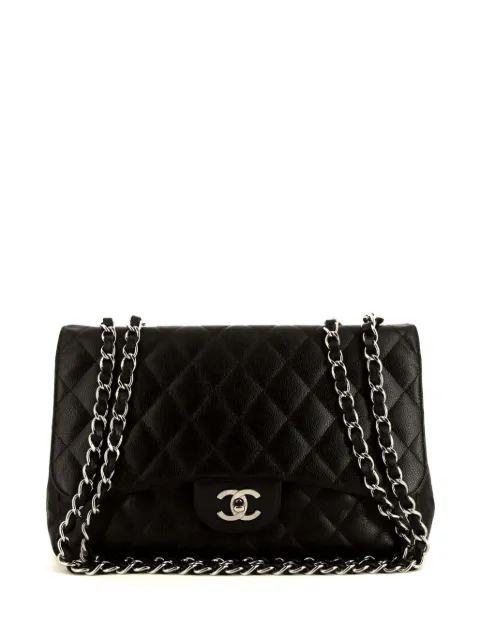 CHANEL Pre-Owned 2007 jumbo Timeless shoulder bag Black 386498