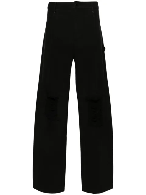 Han Kjøbenhavn ripped straight-leg jeans Black M132895