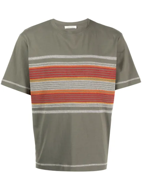 Craig Green flatlock stripe T-shirt Green CGSS24CJETSS19