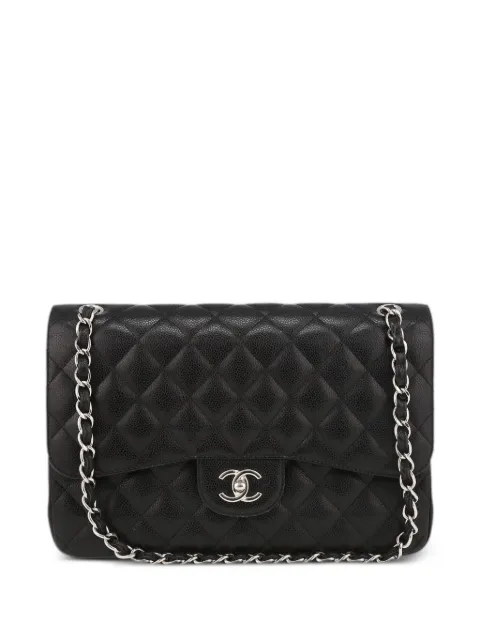 CHANEL Pre-Owned 2015 jumbo Timeless shoulder bag Black 401995