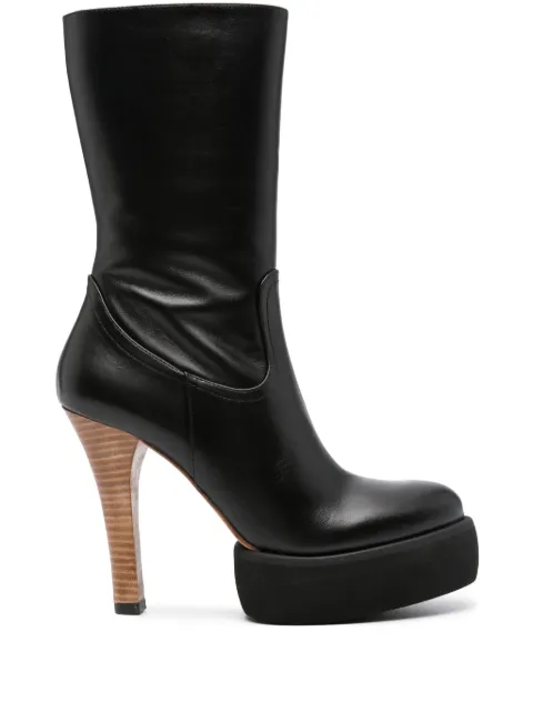 Paloma Barceló Hella 125mm leather boots Black 432303BELLTAYSON