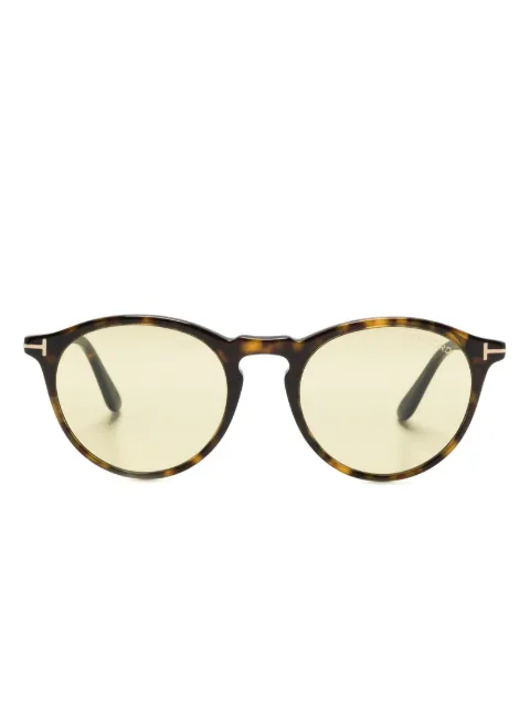 TOM FORD Eyewear Arele tortoiseshell pantos-frame sunglasses Brown FT0904