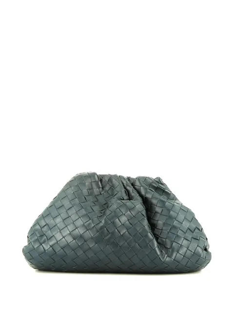 Bottega Veneta Pre-Owned 2020s Pouch Intrecciato clutch bag Blue 393495