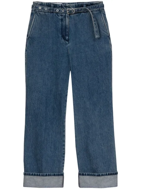 3.1 Phillip Lim belted flared cotton jeans Blue E24250088WID