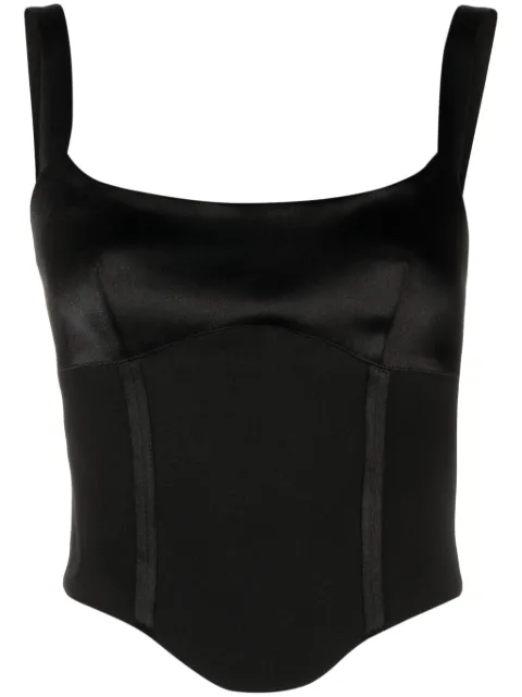 RXQUETTE Crush bodice top Black RXQF23CRSHBBL