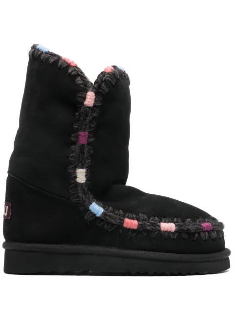 Mou 24 logo-patch boots Black FW101097ABKBK