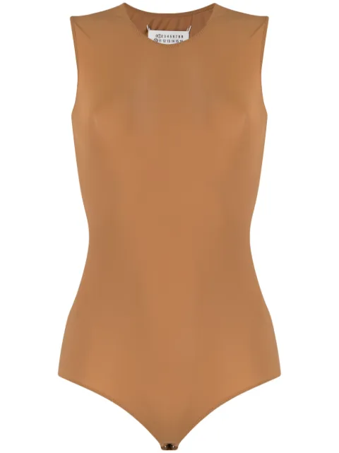 Maison Margiela round-neck bodysuit Brown S51NA0065S20518