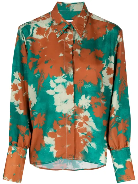 Maison Kitsuné floral-print spread-collar shirt Multicolour LW00405WF4014M184