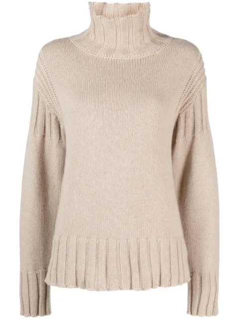 Jil Sander roll-neck cashmere jumper Neutrals J40GP0019J13207