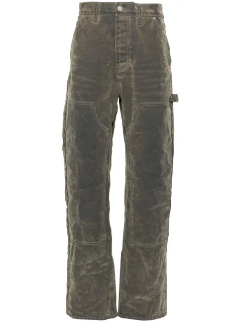 Purple Brand P015 flocked carpenter jeans Green P015LFSI124