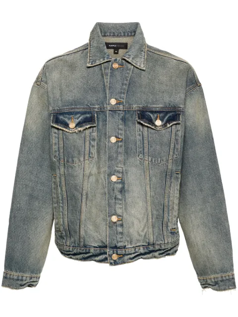 Purple Brand P027 Oversized denim jacket Blue P027VDLI124
