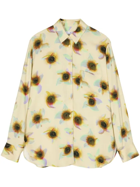 PS Paul Smith Ibiza Sunflair-print shirt Yellow W2R331BM31156
