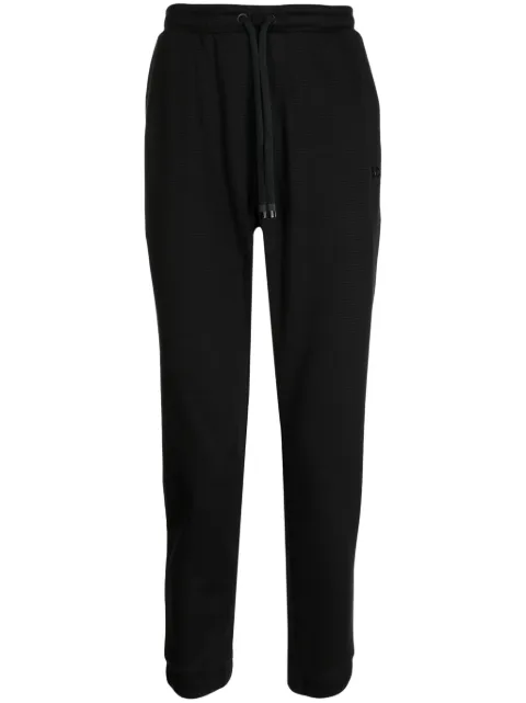 BOSS stripe-detail cotton track pants Black 50501206