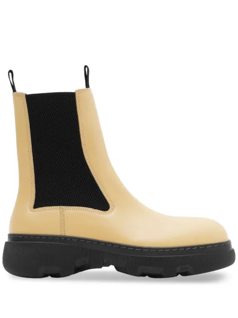 Burberry Creeper leather Chelsea boots Neutrals 8082898