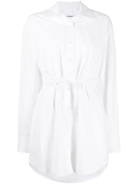 Alexander Wang layered cotton shirtdress White 4WC1246245